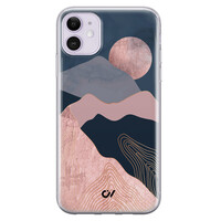 Casevibes iPhone 11 hoesje siliconen - Landscape Rosegold