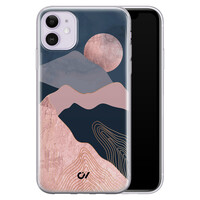Casevibes iPhone 11 hoesje siliconen - Landscape Rosegold