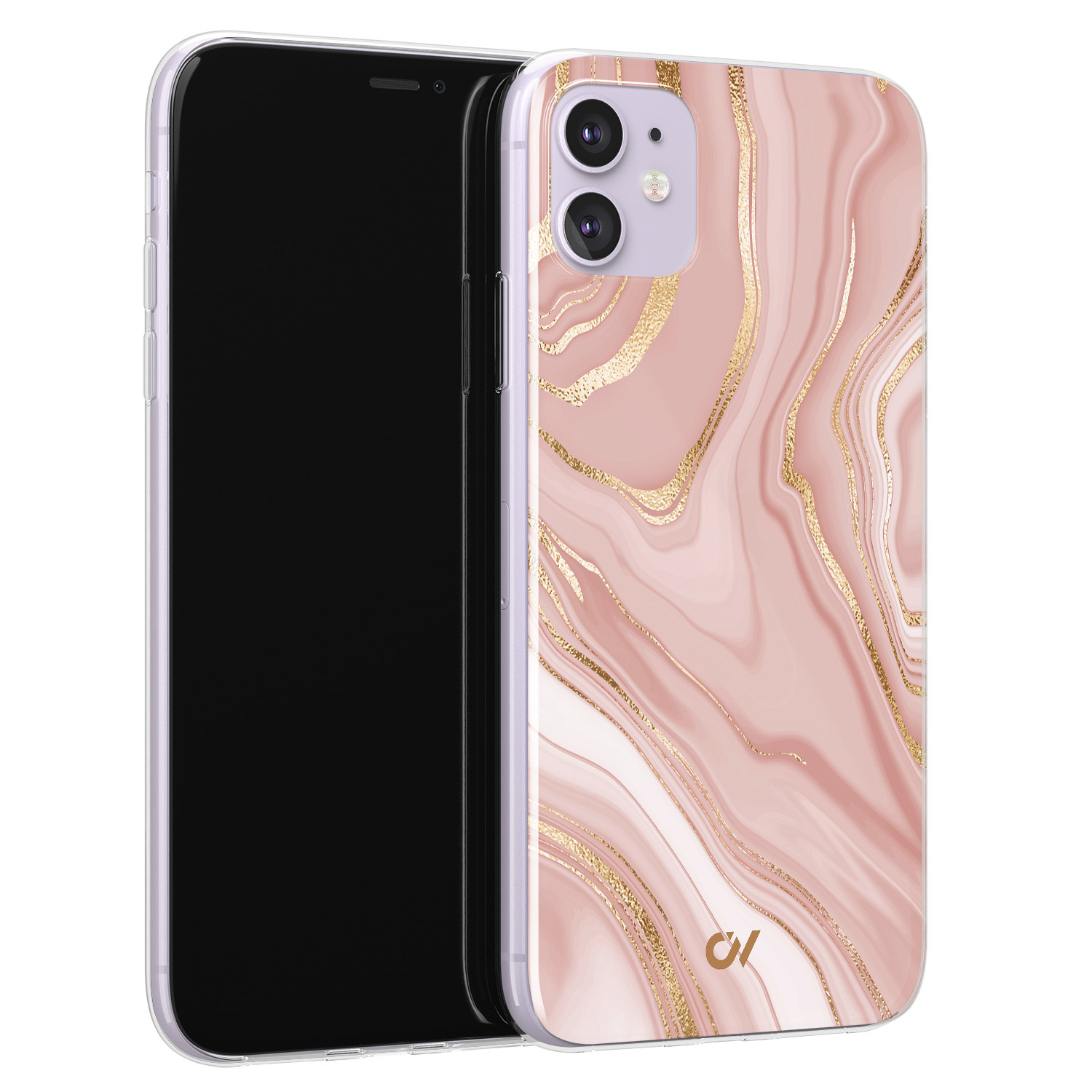 Casevibes iPhone 11 hoesje siliconen - Rose Marble