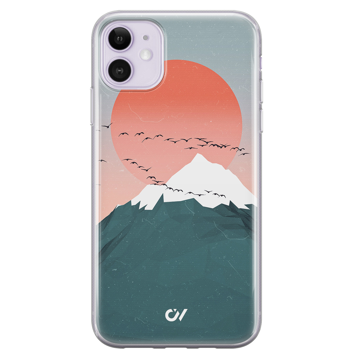 Casevibes iPhone 11 hoesje siliconen - Mountain Birds