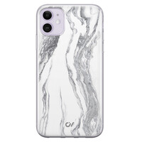 Casevibes iPhone 11 hoesje siliconen - Marble Ivory