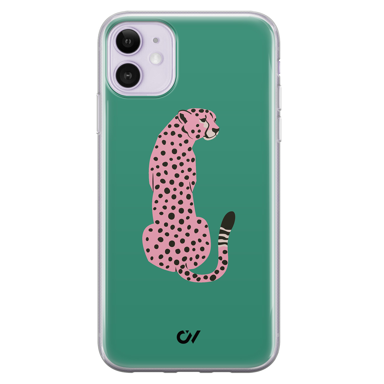 Casevibes iPhone 11 hoesje siliconen - Pink Luipaard