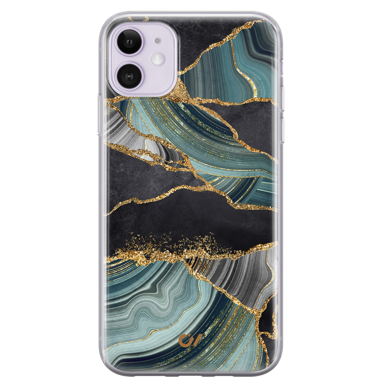 Casevibes iPhone 11 hoesje siliconen - Marble Jade Stone