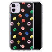 Casevibes iPhone 11 hoesje siliconen - Retro Smileys