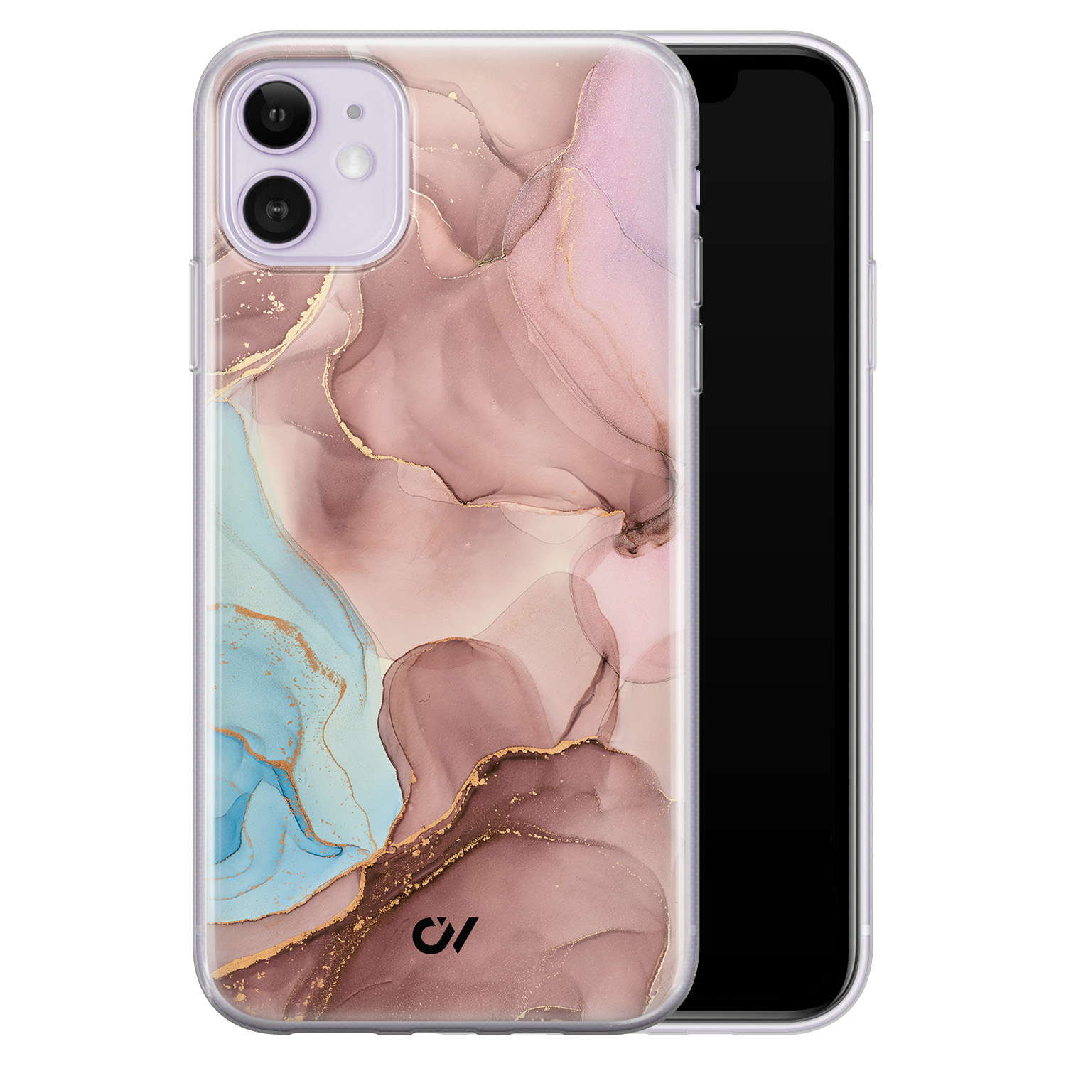 Casevibes iPhone 11 hoesje siliconen - Marble Clouds