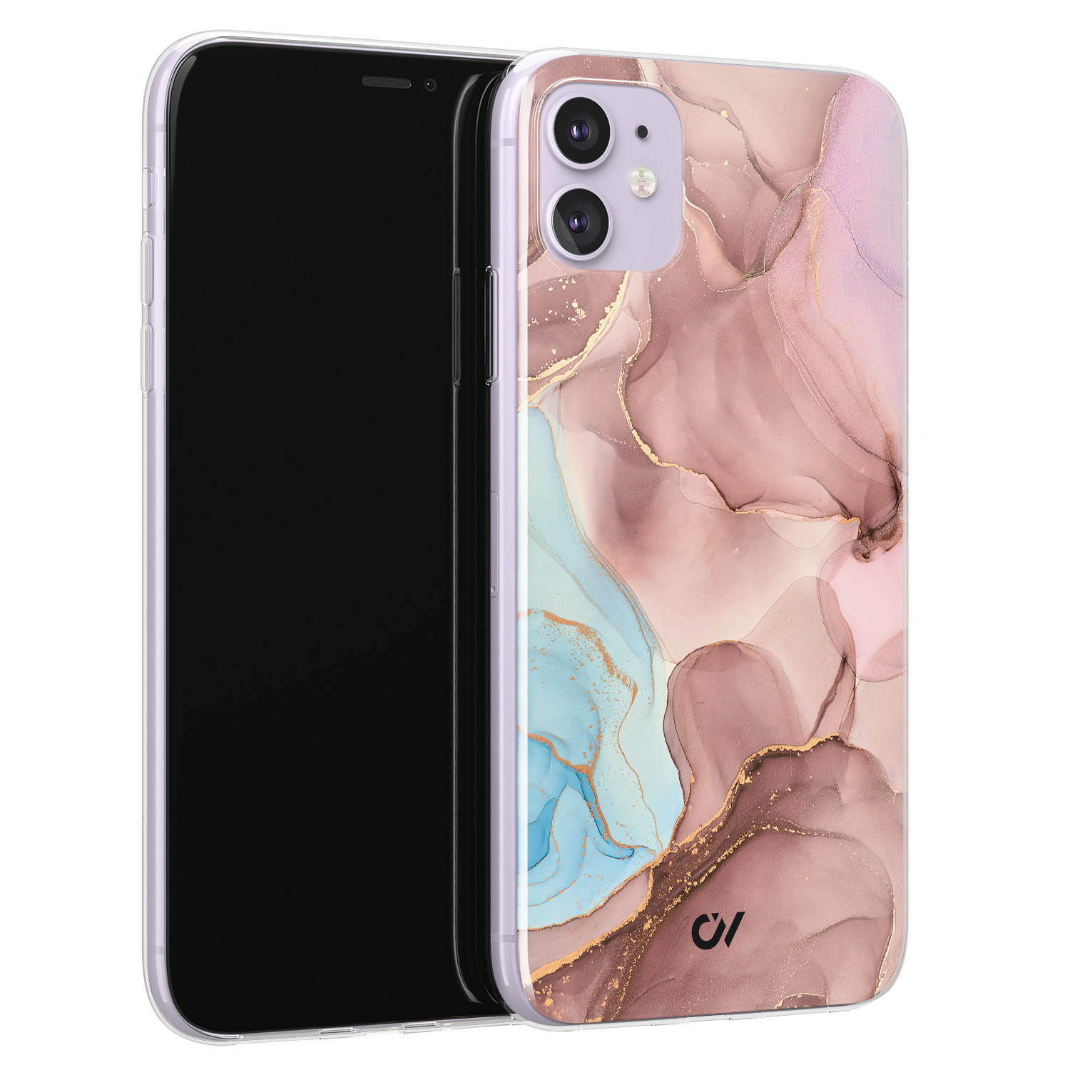 Casevibes iPhone 11 hoesje siliconen - Marble Clouds