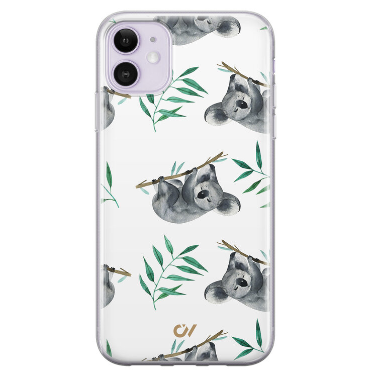 Casevibes iPhone 11 hoesje siliconen - Koala Print