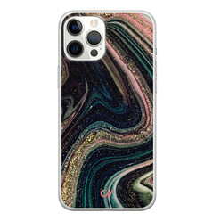 Casevibes iPhone 12 Pro Max hoesje siliconen - Marble Twilight