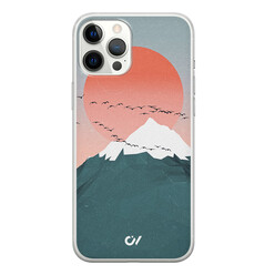 Casevibes iPhone 12 Pro Max hoesje siliconen - Mountain Birds