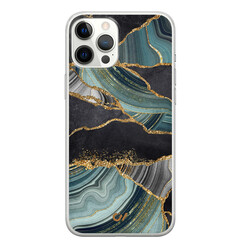Casevibes iPhone 12 Pro Max hoesje siliconen - Marble Jade Stone