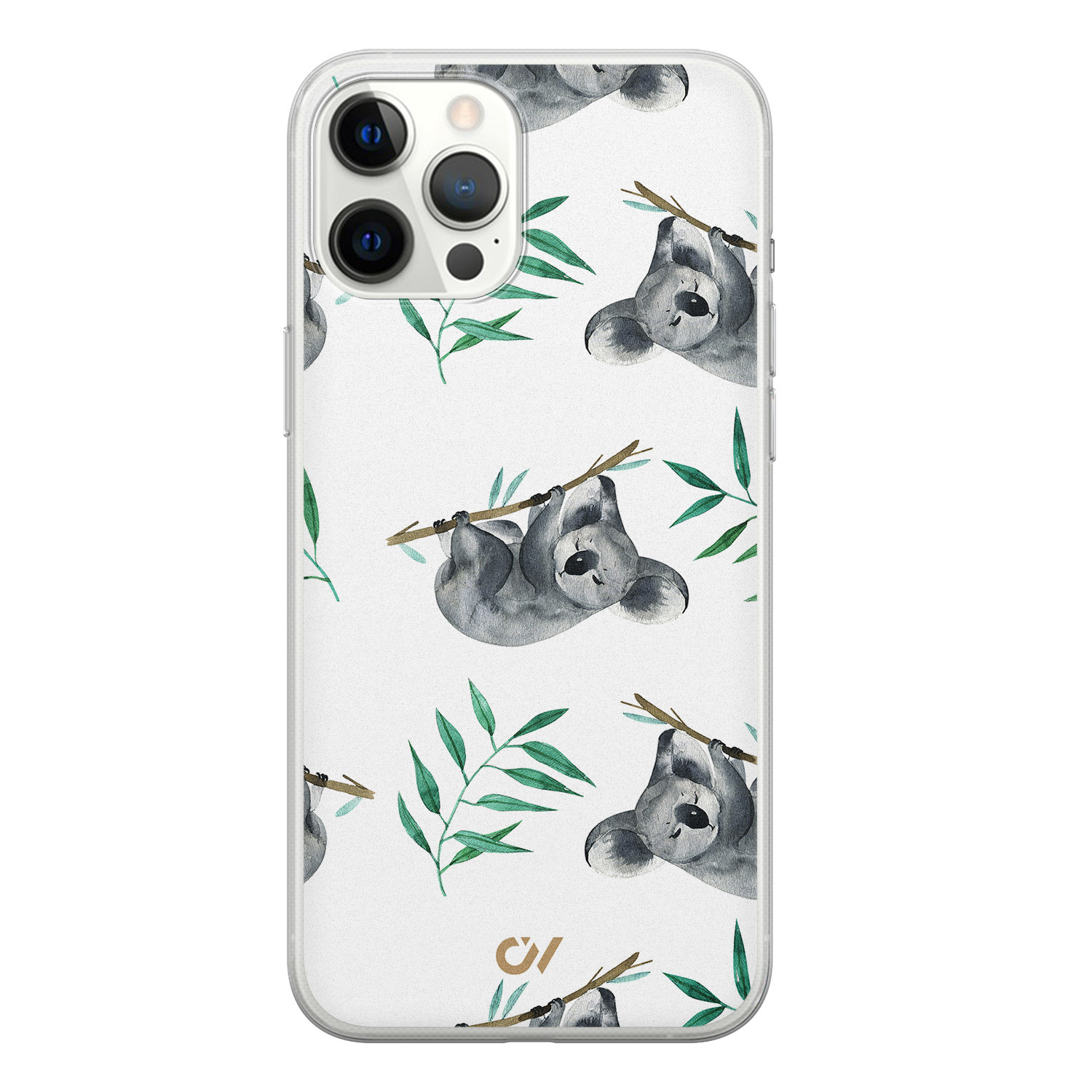 Casevibes iPhone 12 Pro Max hoesje siliconen - Koala Print