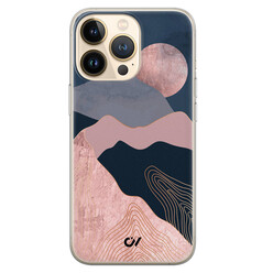 Casevibes iPhone 13 Pro hoesje siliconen - Landscape Rosegold