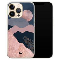 Casevibes iPhone 13 Pro hoesje siliconen - Landscape Rosegold