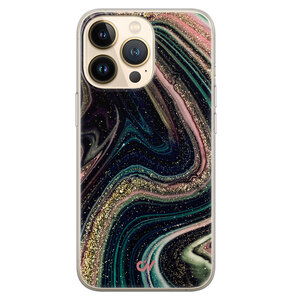 Casevibes iPhone 13 Pro hoesje siliconen - Marble Twilight