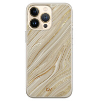 Casevibes iPhone 13 Pro hoesje siliconen - Golden Marble