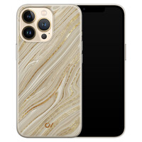 Casevibes iPhone 13 Pro hoesje siliconen - Golden Marble