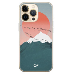 Casevibes iPhone 13 Pro hoesje siliconen - Mountain Birds