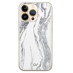 Casevibes iPhone 13 Pro hoesje siliconen - Marble Ivory