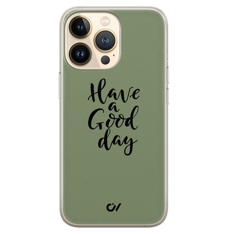 Casevibes iPhone 13 Pro hoesje siliconen - Good Day