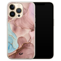 Casevibes iPhone 13 Pro hoesje siliconen - Marble Clouds