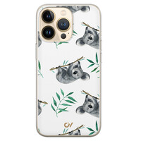 Casevibes iPhone 13 Pro hoesje siliconen - Koala Print