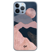 Casevibes iPhone 13 Pro Max hoesje siliconen - Landscape Rosegold