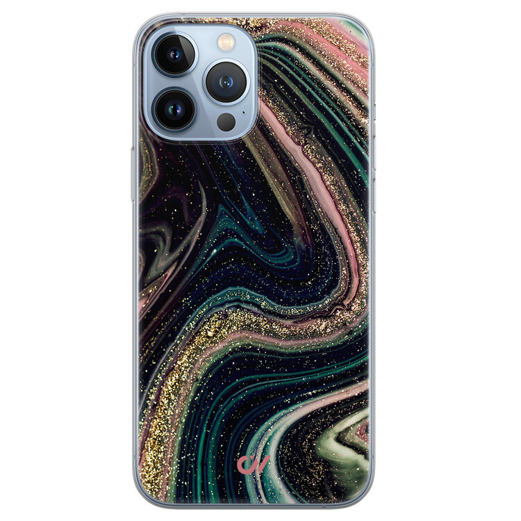 Casevibes iPhone 13 Pro Max hoesje siliconen - Marble Twilight