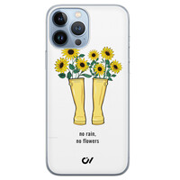Casevibes iPhone 13 Pro Max hoesje siliconen - No Rain, No Flowers