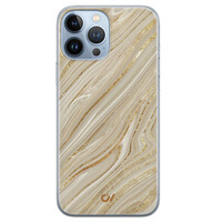 Casevibes iPhone 13 Pro Max hoesje siliconen - Golden Marble