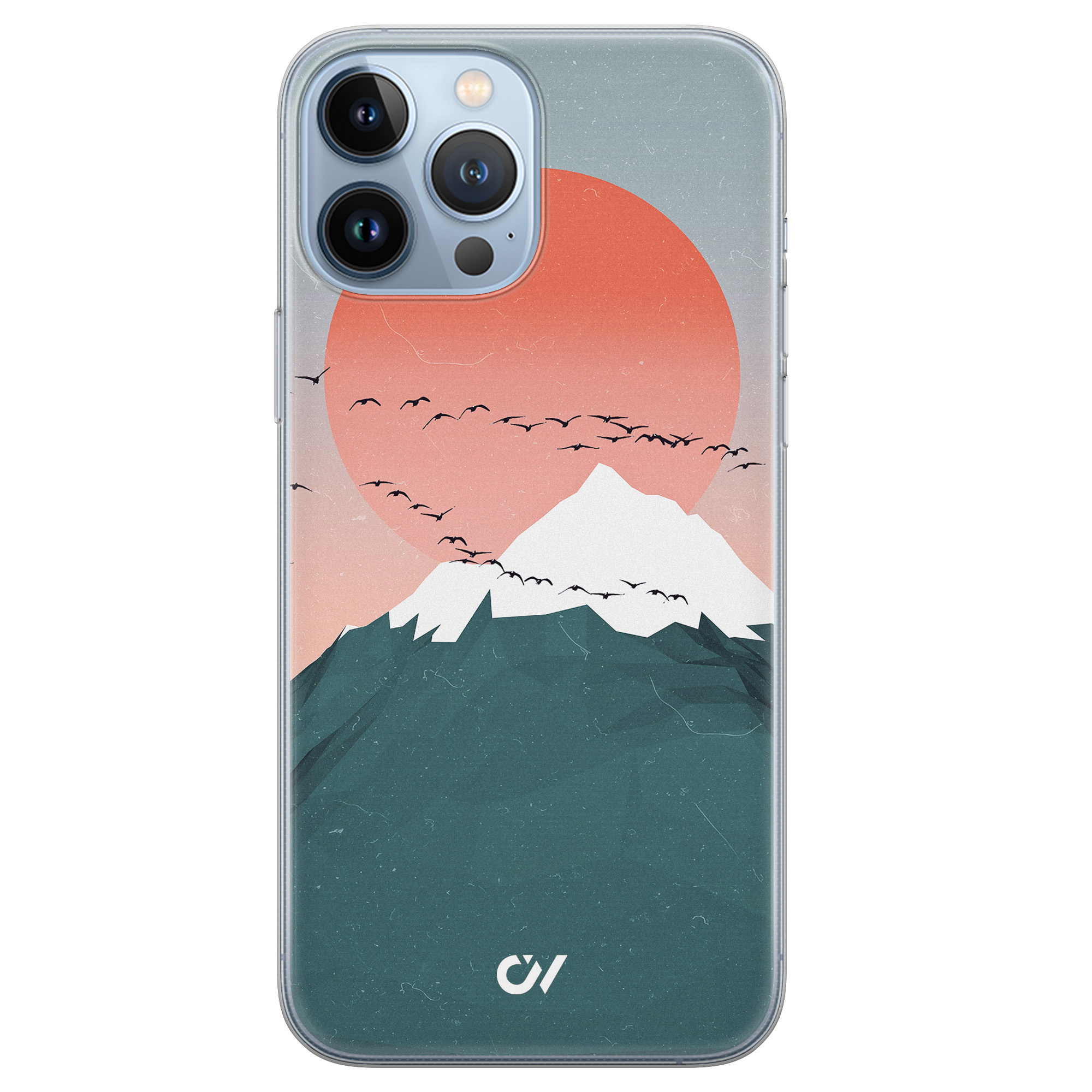 Casevibes iPhone 13 Pro Max hoesje siliconen - Mountain Birds