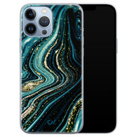 Casevibes iPhone 13 Pro Max hoesje siliconen - Blue Marble Waves