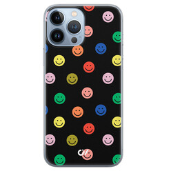 Casevibes iPhone 13 Pro Max hoesje siliconen - Retro Smileys