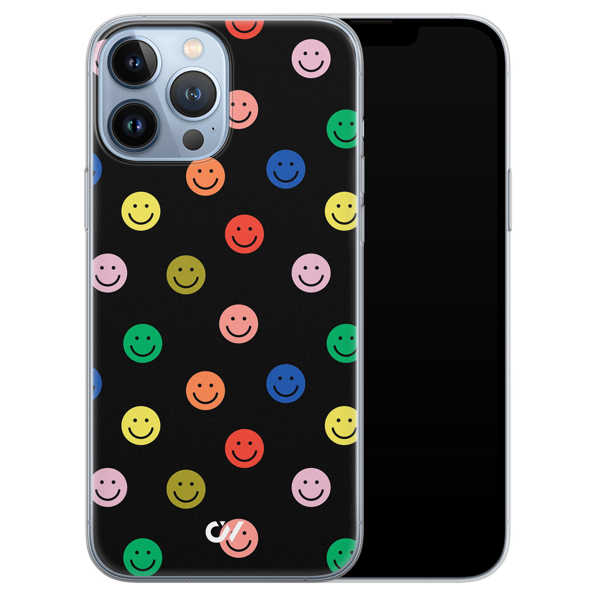 Casevibes iPhone 13 Pro Max hoesje siliconen - Retro Smileys