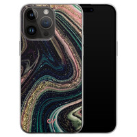 Casevibes iPhone 14 Pro Max hoesje siliconen - Marble Twilight