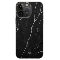 Casevibes iPhone 14 Pro Max hoesje siliconen - Marble Noir