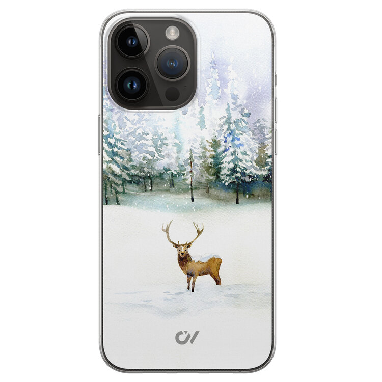 Casevibes iPhone 14 Pro Max hoesje siliconen - Rendier