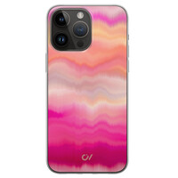 Casevibes iPhone 14 Pro Max hoesje siliconen - Fuschia Sunset