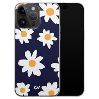 Casevibes iPhone 14 Pro Max hoesje siliconen - Sweet Daisies