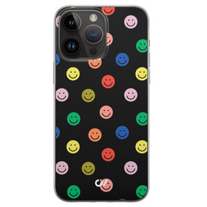 Casevibes iPhone 14 Pro Max hoesje siliconen - Retro Smileys
