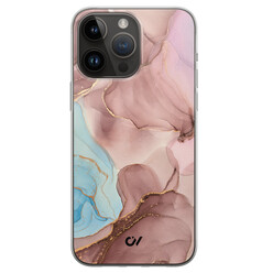 Casevibes iPhone 14 Pro Max hoesje siliconen - Marble Clouds