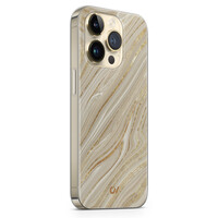 Casevibes iPhone 14 Pro hoesje siliconen - Golden Marble