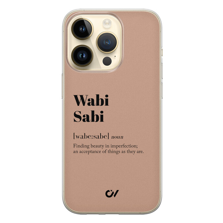 Casevibes iPhone 14 Pro hoesje siliconen - Wabi Sabi