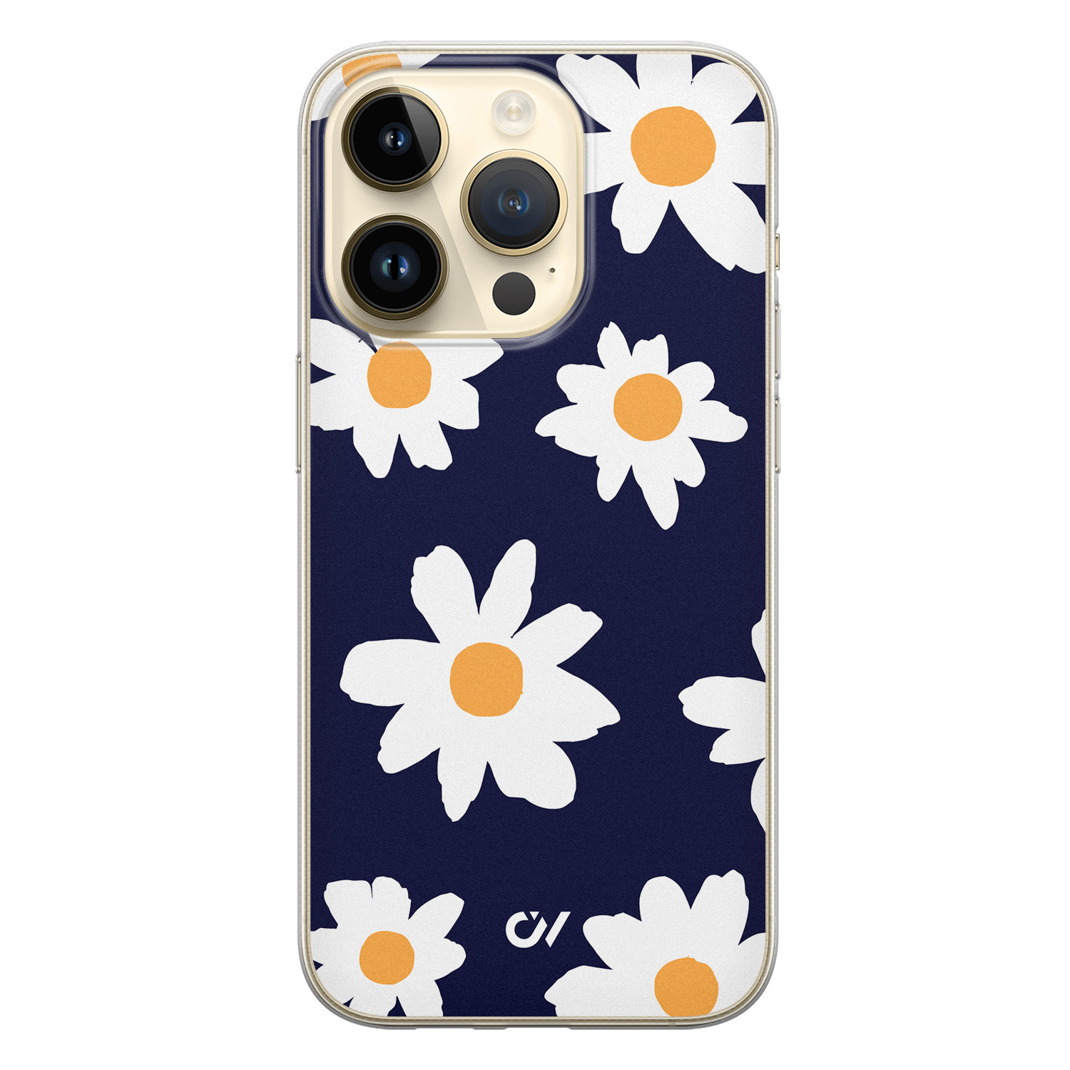 Casevibes iPhone 14 Pro hoesje siliconen - Sweet Daisies