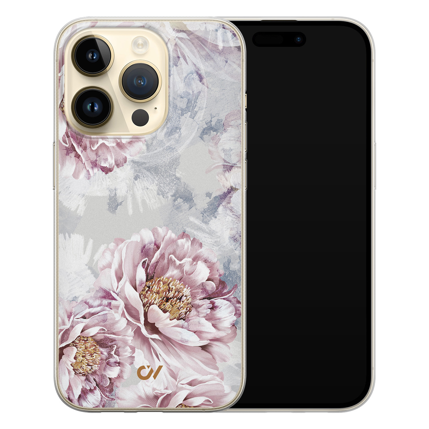 Casevibes iPhone 14 Pro hoesje siliconen - Floral Print