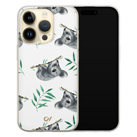 Casevibes iPhone 14 Pro hoesje siliconen - Koala Print