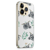 Casevibes iPhone 14 Pro hoesje siliconen - Koala Print