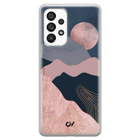 Casevibes Samsung Galaxy A53 hoesje siliconen - Landscape Rosegold
