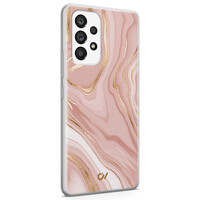 Casevibes Samsung Galaxy A53 hoesje siliconen - Rose Marble