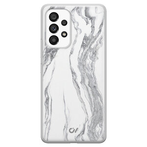 Casevibes Samsung Galaxy A53 hoesje siliconen - Marble Ivory