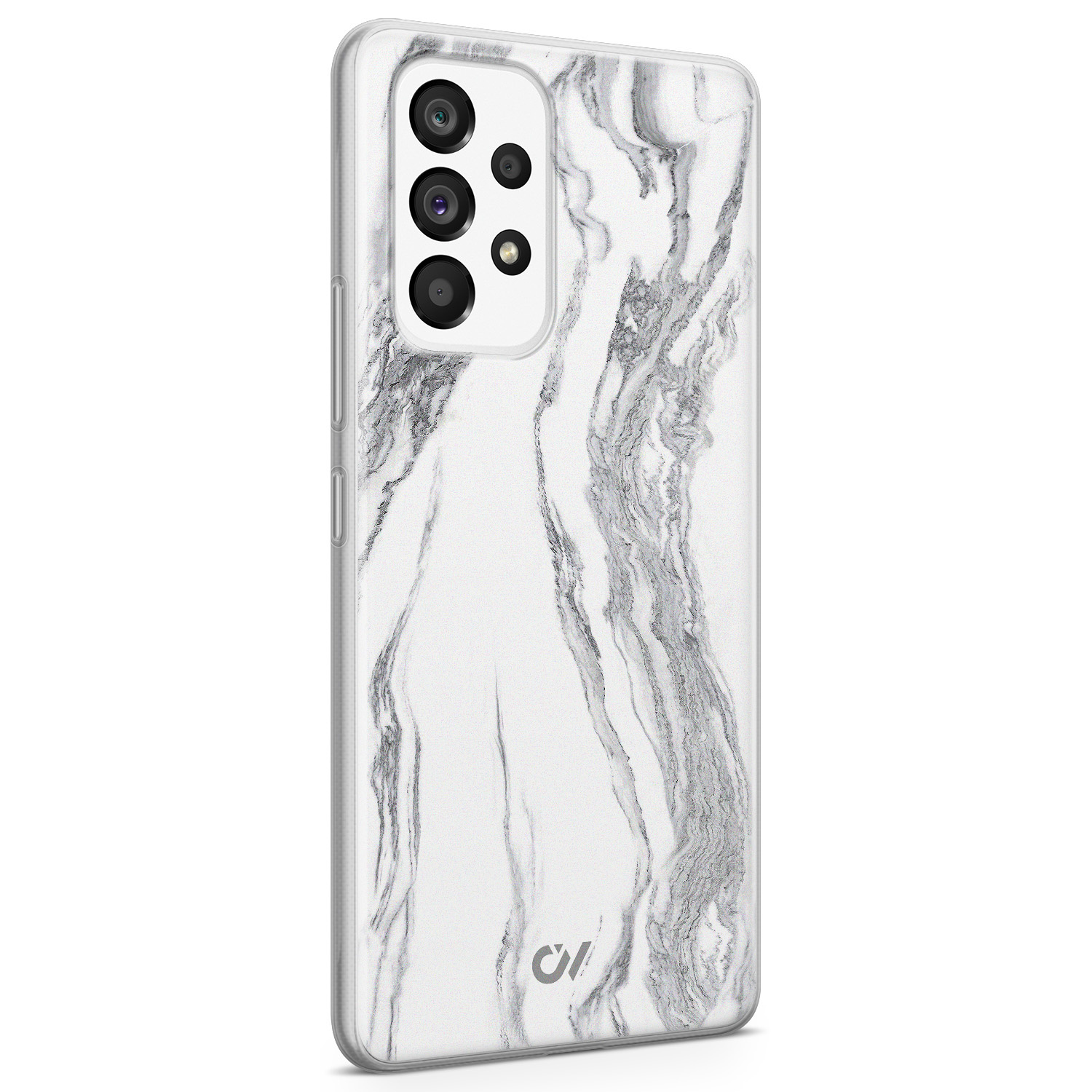 Casevibes Samsung Galaxy A53 hoesje siliconen - Marble Ivory